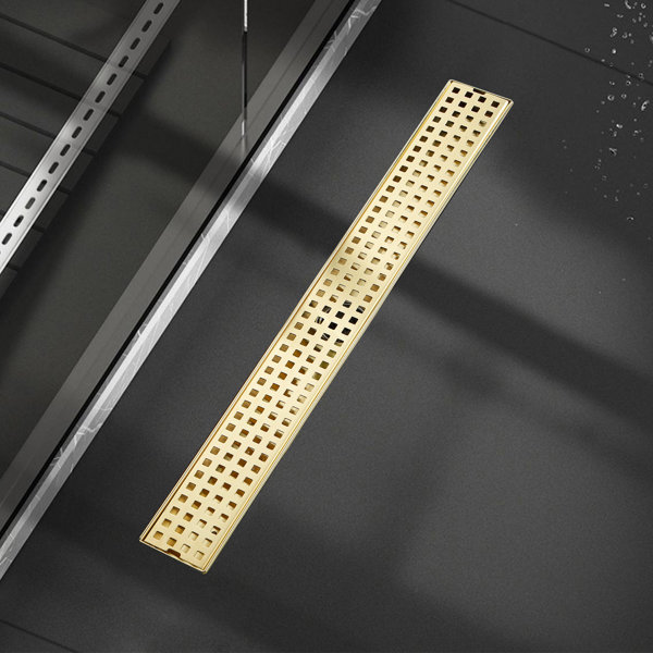 NOVEL 24'' W Linear Grid Shower Drain & Reviews Wayfair